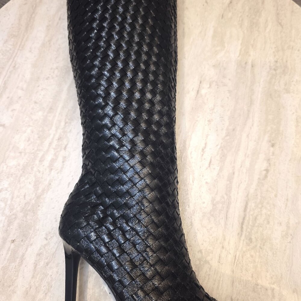 I.N.C. International Concepts Women's Savonia Woven Knee High Boots in 7M - D01 - Picture 4 of 4